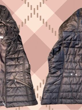 New York & Company Black Quilted Puffer Vest